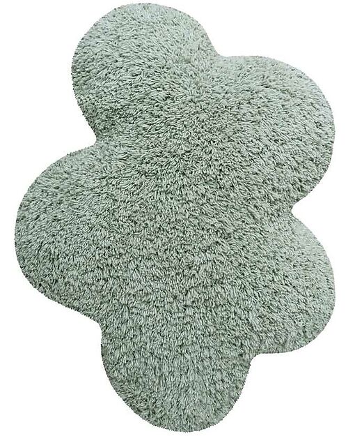 Lorena Canals Cuscino da Pavimento - Nuvola - Blu Salvia - Cotone - Mushrooms Collection - 40 x 50 cm Cuscini Arredo