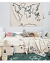 Lorena Canals Cuscino Lavabile Lavorato a Maglia Back to School, Righello (30 x 50 cm) Cuscini Arredo
