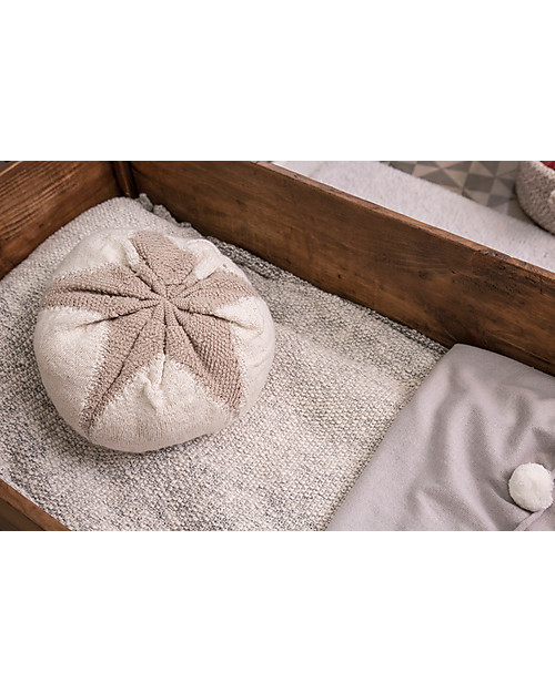 Lorena Canals Cuscino Lavabile Lavorato a Maglia Fiocco di Cotone - 25x10 cm Cuscini Arredo