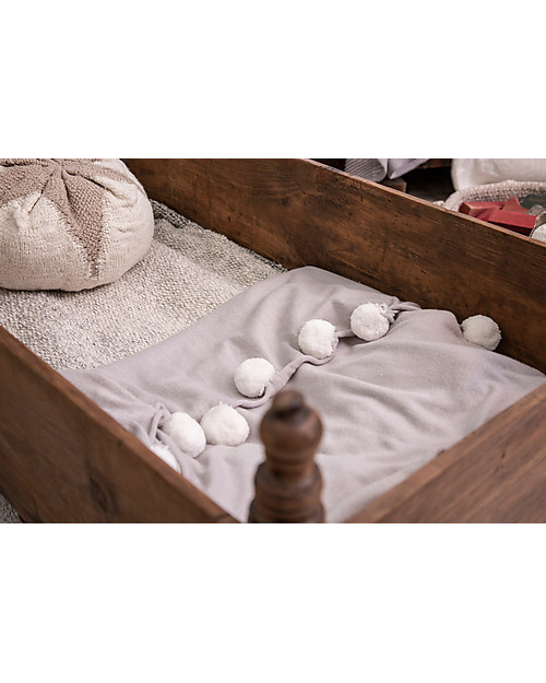 Lorena Canals Cuscino Lavabile Lavorato a Maglia Fiocco di Cotone - 25x10 cm Cuscini Arredo