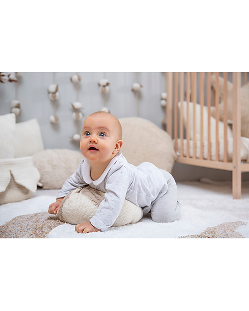 Lorena Canals Cuscino Lavabile Lavorato a Maglia Fiocco di Cotone - 25x10 cm Cuscini Arredo