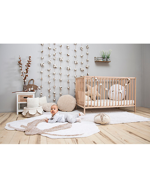 Lorena Canals Cuscino Lavabile Lavorato a Maglia Fiocco di Cotone - 25x10 cm Cuscini Arredo