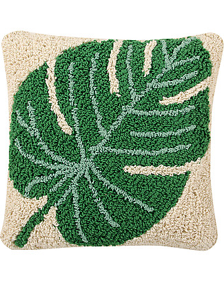 Lorena Canals Cuscino Lavabile Monstera, 38 x 38 cm - Fatto a mano Cuscini Arredo_