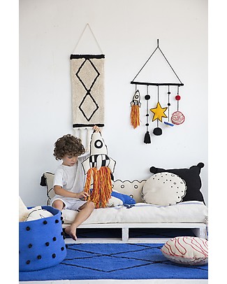 Lorena Canals Cuscino Lavabile Razzo - 100% cotone (65 x 30 cm) Cuscini Arredo