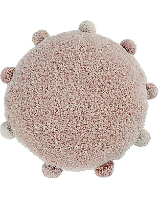 Lorena Canals Cuscino Lavabile Rotondo Bubbly - Rosa Vintage - diametro 48 cm Cuscini