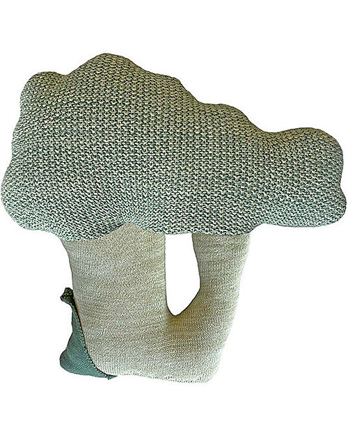 Lorena Canals Cuscino Lavorato a Maglia a Forma di Broccoli - Oli&Carol - (35x35 cm) Cuscini Arredo