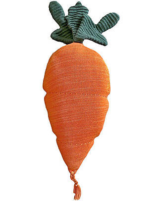 Lorena Canals Cuscino Lavorato a Maglia a Forma di Carota - Oli&Carol - (45x40 cm) Cuscini Arredo