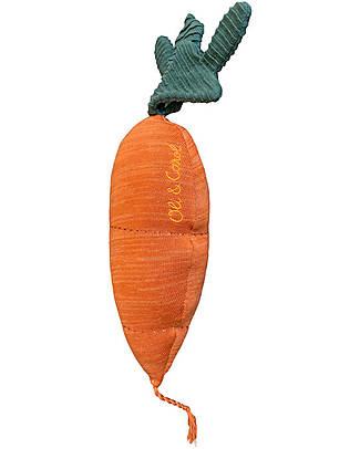 Lorena Canals Cuscino Lavorato a Maglia a Forma di Carota - Oli&Carol - (45x40 cm) Cuscini Arredo