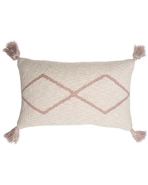Lorena Canals Cuscino Lavorato a Maglia - Little Oasis Nat - Pale Pink - (40x25 cm) Cuscini Arredo