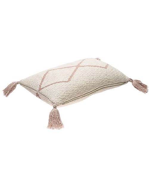 Lorena Canals Cuscino Lavorato a Maglia - Little Oasis Nat - Pale Pink - (40x25 cm) Cuscini Arredo