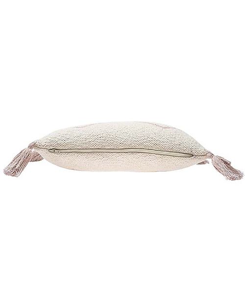 Lorena Canals Cuscino Lavorato a Maglia - Little Oasis Nat - Pale Pink - (40x25 cm) Cuscini Arredo