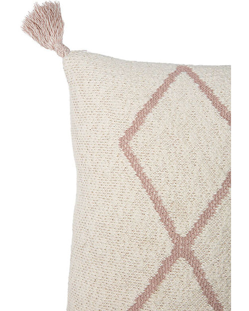 Lorena Canals Cuscino Lavorato a Maglia - Little Oasis Nat - Pale Pink - (40x25 cm) Cuscini Arredo