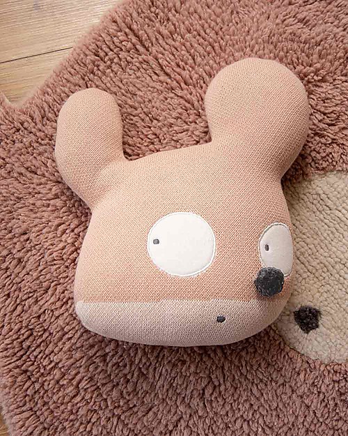 Lorena Canals Cuscino Lavorato a Maglia Miss Mighty Mouse - 35x35 cm Cuscini Arredo