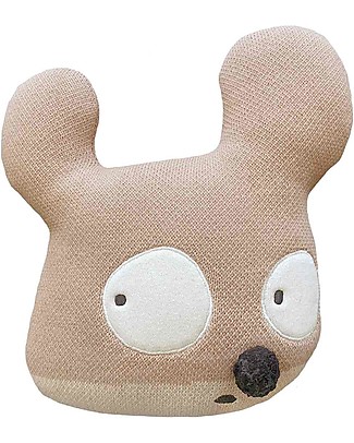 Lorena Canals Cuscino Lavorato a Maglia Miss Mighty Mouse - 35x35 cm Cuscini Arredo_