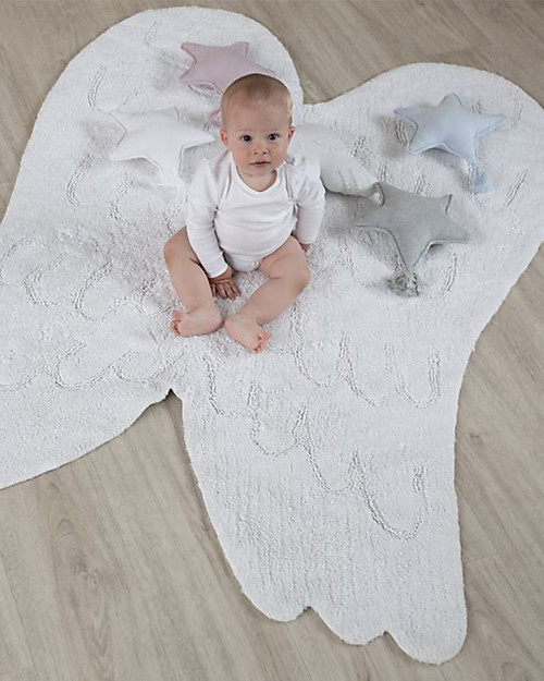 Lorena Canals Cuscino Lavorato a Maglia Twinkle Star, Avorio - 25x25 cm Cuscini Arredo