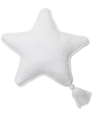 Lorena Canals Cuscino Lavorato a Maglia Twinkle Star, Avorio - 25x25 cm Cuscini