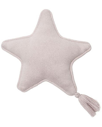 Lorena Canals Cuscino Lavorato a Maglia Twinkle Star, Rosa Perla - 25x25 cm Materassi