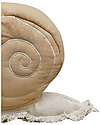 Lorena Canals Cuscino Lazy Snail - Fantasy Garden - Miele - Cotone GOTS - (22x40 cm) Pouf