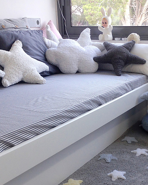 Lorena Canals Cuscino Nuvoletta Bianca - 100% Cotone (Lavabile in Lavatrice) Cuscini Arredo