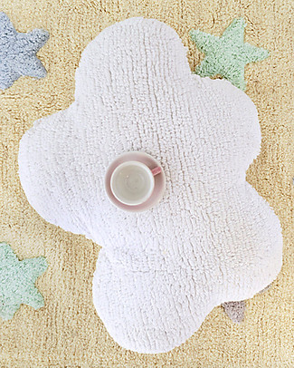 Lorena Canals Cuscino Nuvoletta Bianca - 100% Cotone (Lavabile in Lavatrice) Cuscini Arredo_