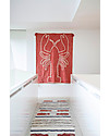 Lorena Canals Decorazione da Parete Aragosta Gigante, Rosso Mattone - 140x200 cm - 100% cotone Decorazioni da Parete