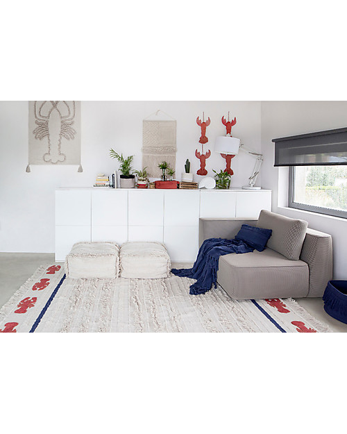 Lorena Canals Decorazione da Parete Aragosta, Natural - 70x100 cm - 100% cotone Decorazioni da Parete