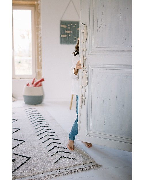 Lorena Canals Ghirlanda da Parete con Pesce, Natural - Lunghezza 170 cm Decorazioni da Parete