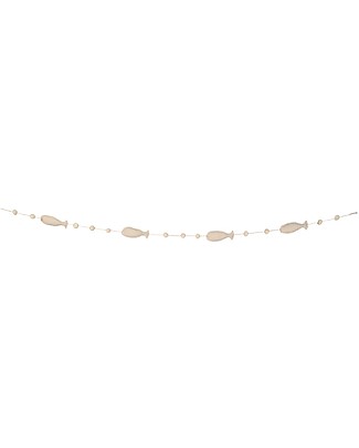 Lorena Canals Ghirlanda da Parete con Pesce, Natural - Lunghezza 170 cm Decorazioni