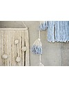 Lorena Canals Ghirlanda da Parete con PonPon Tie-Dye, Azzurro Chiaro - 100% cotone Decorazioni da Parete