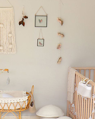 Lorena Canals Ghirlanda da Parete Uccelli Pio Pio - Natural - Lunghezza 100 cm Decorazioni
