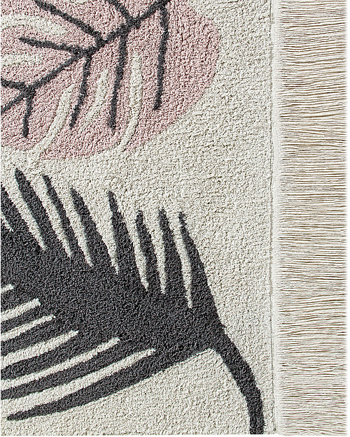 Lorena Canals Grande Tappeto Lavabile Tropical, Rosa - 140 x 200 cm Tappeti Arredo