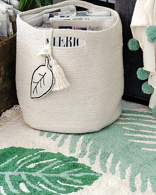 Lorena Canals Grande Tappeto Lavabile Tropical, Verde - 140 x 200 cm Tappeti Arredo