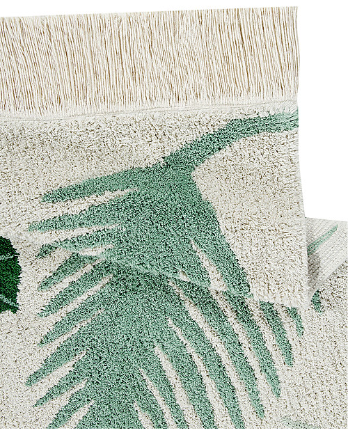 Lorena Canals Grande Tappeto Lavabile Tropical, Verde - 140 x 200 cm Tappeti Arredo