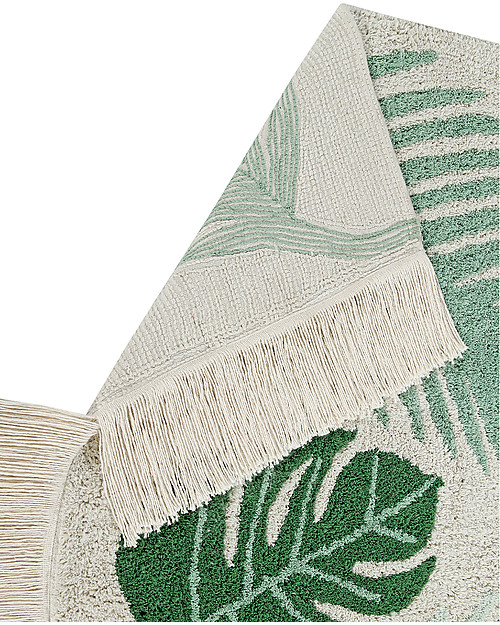 Lorena Canals Grande Tappeto Lavabile Tropical, Verde - 140 x 200 cm Tappeti Arredo