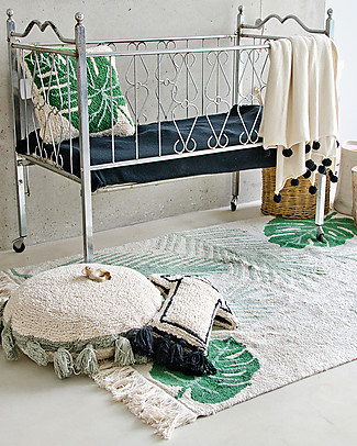 Lorena Canals Grande Tappeto Lavabile Tropical, Verde - 140 x 200 cm Tappeti_
