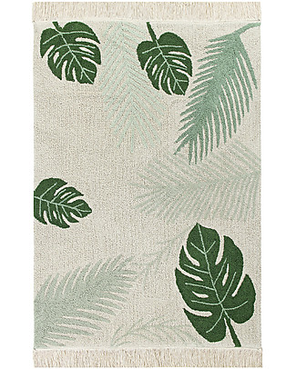 Lorena Canals Grande Tappeto Lavabile Tropical, Verde - 140 x 200 cm Tappeti_