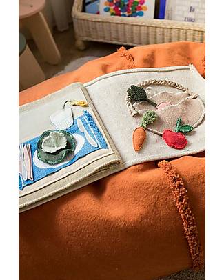 Lorena Canals Libro in Cotone - "Cool kids eat healthy" - Oli&Carol - (30x27 cm) Libri