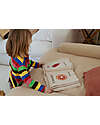 Lorena Canals Libro Sensoriale in Stoffa - Tema Colori - Cotone Bio - New Green Toys Collection Giochi Sensoriali_