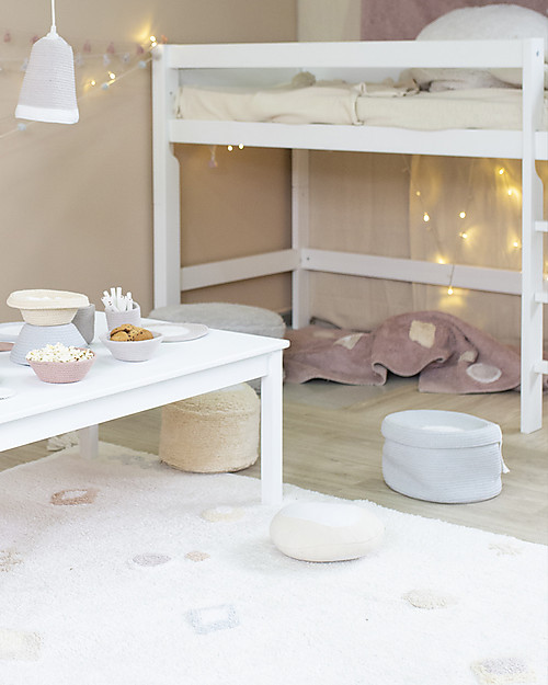 Lorena Canals Mini Cesto Portaoggetti in Cotone Candy Box, Celeste - 20x13 cm Contenitori Portaoggetti