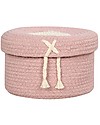 Lorena Canals Mini Cesto Portaoggetti in Cotone Candy Box, Rosa Vintage - 20x13 cm Contenitori Portaoggetti