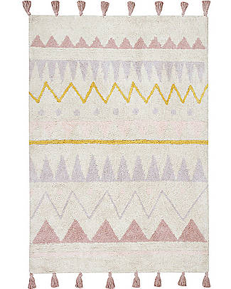 Lorena Canals OUTLET - Tappeto Lavabile Azteca, Panna/Rosa Vintage, 100% Cotone (120x160 cm) - Pezzo di Showroom
Tappeti Arredo