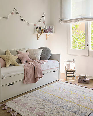 Lorena Canals OUTLET - Tappeto Lavabile Azteca, Panna/Rosa Vintage, 100% Cotone (120x160 cm) - Pezzo di Showroom
Tappeti Arredo