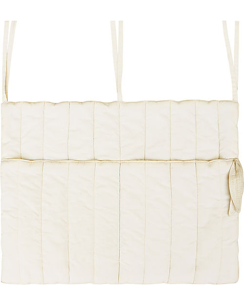Lorena Canals Portaoggetti da Lettino - Natural - 100% Cotone Organico GOTS - Bamboo Collection - 40 x 50 cm Contenitori Portaoggetti