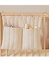 Lorena Canals Portaoggetti da Lettino - Natural - 100% Cotone Organico GOTS - Bamboo Collection - 40 x 50 cm Contenitori Portaoggetti