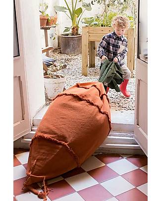 Lorena Canals Pouf a Forma di Carota - Oli&Carol - Cotone - (100x55 cm) Pouf