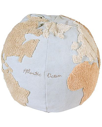 Lorena Canals Pouf Back to School - Mondo (45 x 50 cm) Cuscini Arredo