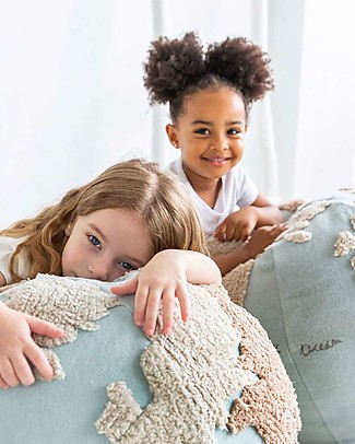 Lorena Canals Pouf Back to School - Mondo (45 x 50 cm) Cuscini Arredo