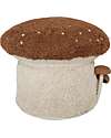 Lorena Canals Pouf Boletus - Toffee/Naturale - Cotone - Mushrooms Collection - 35 x 45 cm Pouf