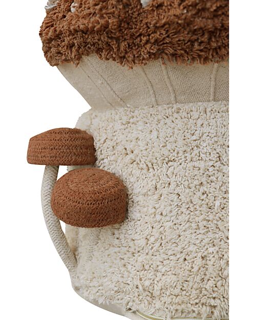 Lorena Canals Pouf Boletus - Toffee/Naturale - Cotone - Mushrooms Collection - 35 x 45 cm Pouf
