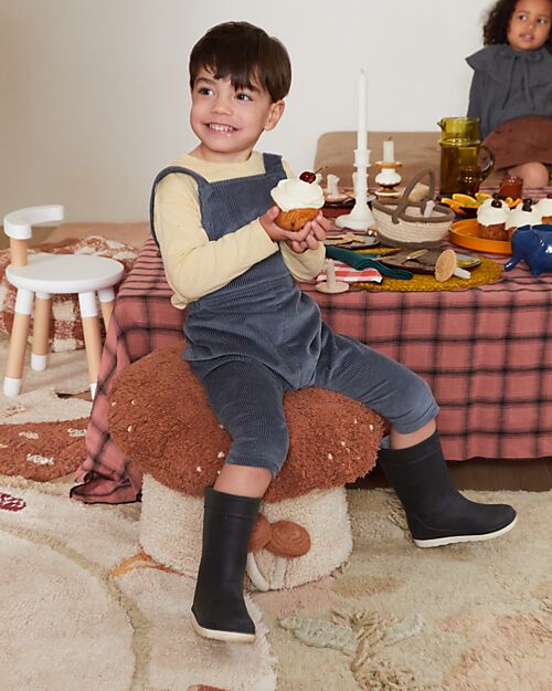 Lorena Canals Pouf Boletus - Toffee/Naturale - Cotone - Mushrooms Collection - 35 x 45 cm Pouf